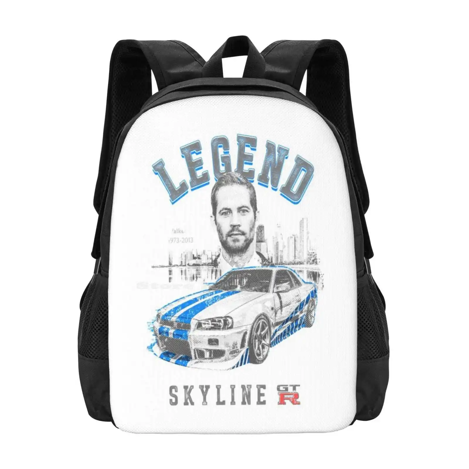 

Nissan Skyline Gtr R34 | Old School Jdm Legend | Legend Backpack For Student School Laptop Travel Bag Film Cinema Nostalgia