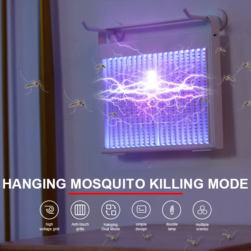 Электрическая ловушка для комаров портативная Вертикальная насекомых 2024
