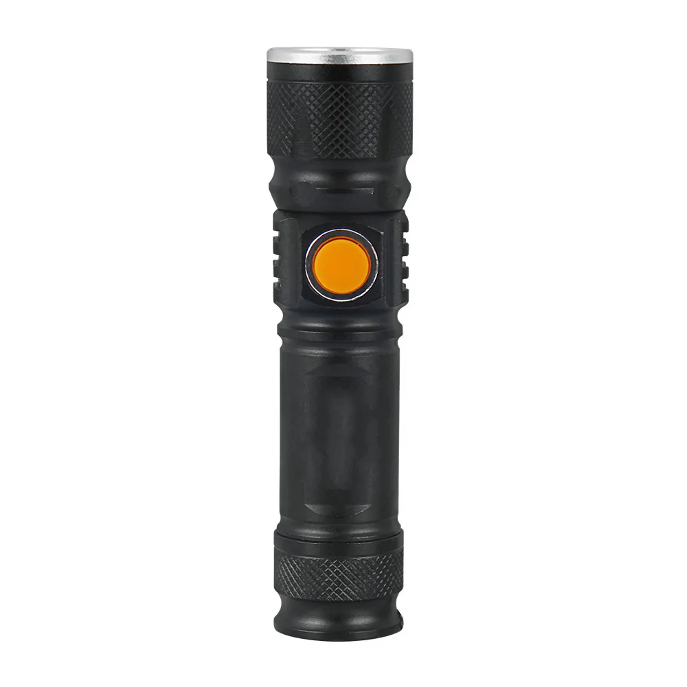 

USB Inside Battery T6 Powerful 2000LM Led Flashlight Portable Light Rechargeable Tactical LED Torches Zoom Flashlight