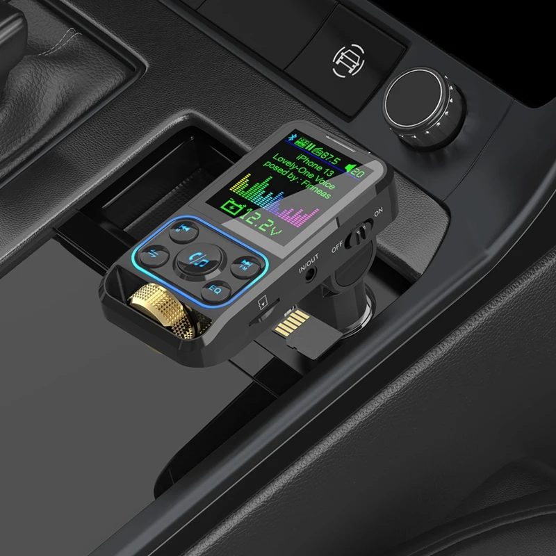 BC83 Автомобильный Bluetooth MP3-плеер с двойной быстрой зарядкой FM-передатчик регулятор