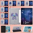 Чехол для планшета Apple IPad Air 4, 5, 10,9 дюйма, 2020Air 1, 2Air 3, 10,5 дюйма, 2019, 2020, чехол-книжка с функцией умного сна и пробуждения-серия созвездий