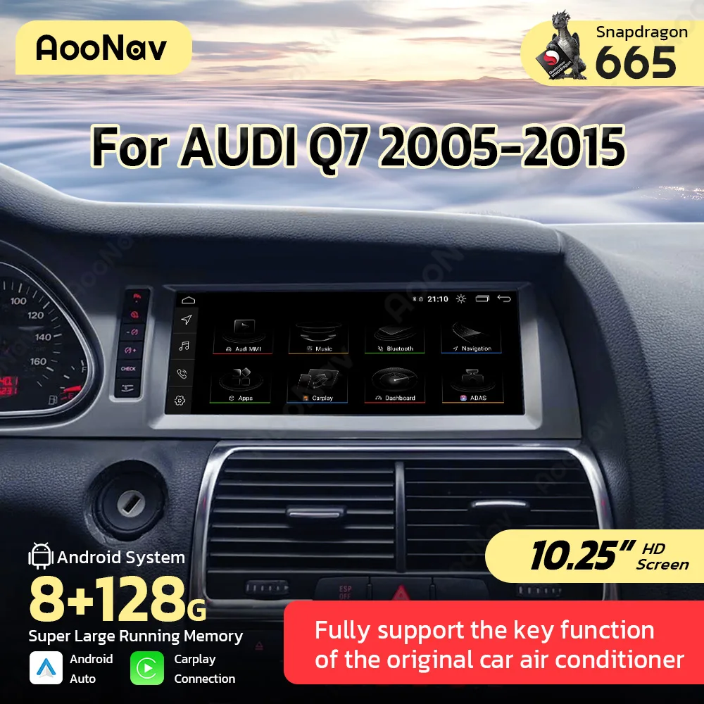 

Автомобильный радиоприемник Android для Audi Q7 2005 - 2016 Carplay, мониторы, аксессуары для дисплея, мультимедиа, автомобильная стерео навигация