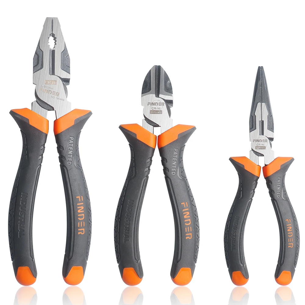 

WOZOBUY 6.5"/8” Wire Cutter Pliers,Needle Nose Pliers, Winding Function,Industrial Grade Pliers-Chrome Vanadium Steel Forged