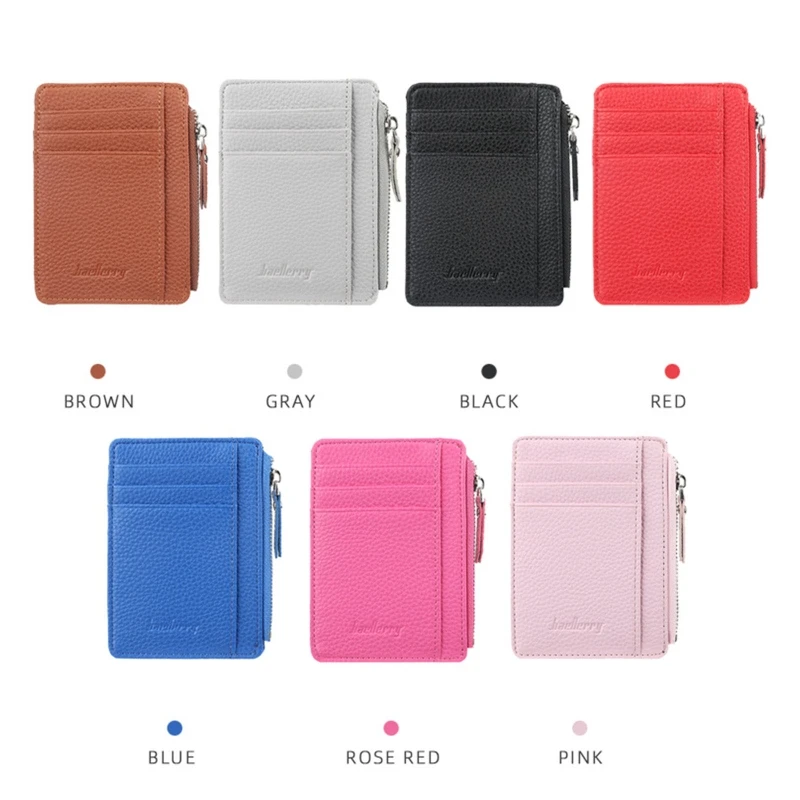 

Slim PU Leather Wallet Coin Purse Money Credit Card Holder Pocket Money Case Organizer for Men Women