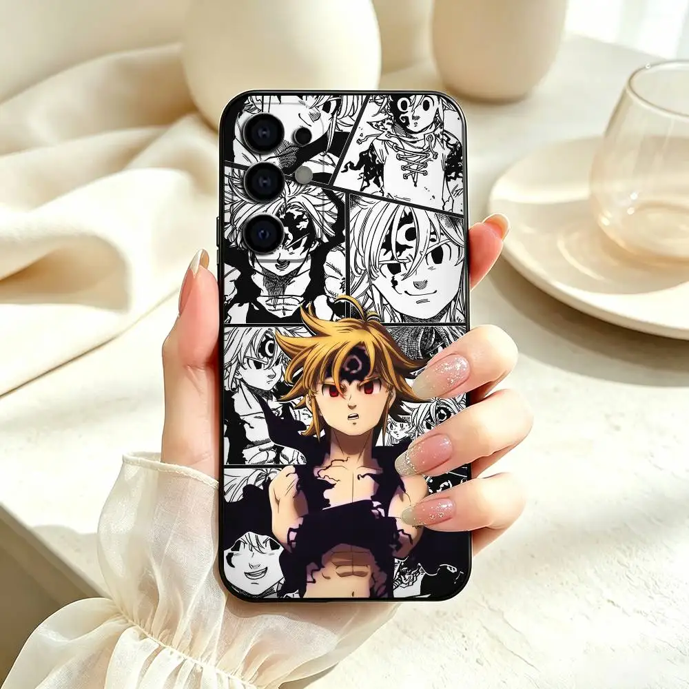 Фото Чехол для телефона M-Meliodas The Seven Deadly Sins для Samsung S25, S24, S21, S22, S23, S30, Ultra, S20, Plus, Fe, Lite, Note, 10, черный №3