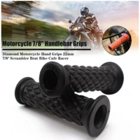 suitable for motorcycle modification handle retro harley 883 cg125 universal diamond shape 3d pattern soft rubber handle cover