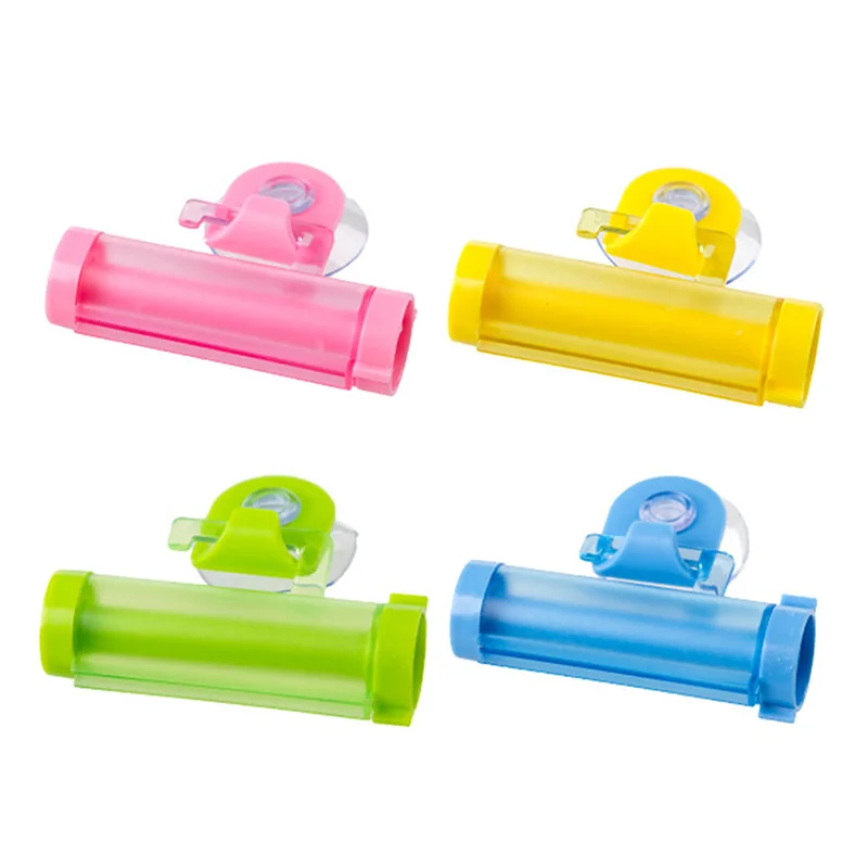 

1PC Toothpaste Squeezer High-quality Plastic Suction Cup Can Hang Creative Cartoon Bathroom Accessories With Random Colors