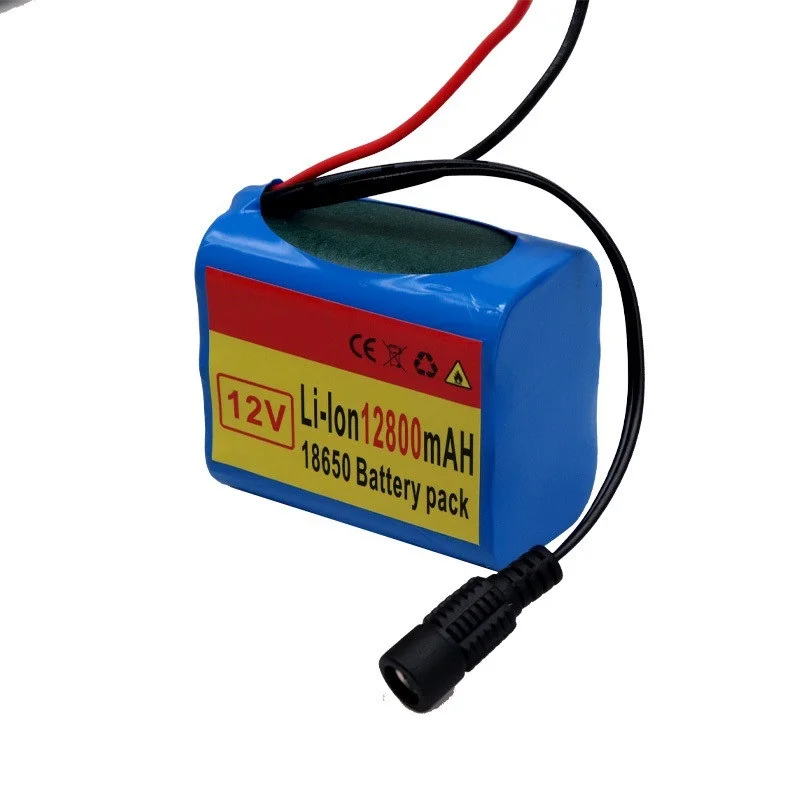 

3S2P 12V 12800mah Battery 18650 Li-ion 12.8 Ah Rechargeable Batteries With BMS Lithium Battery Packs Protection Board +Charger