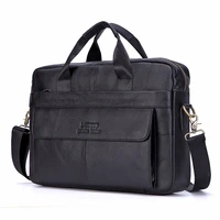 brand men briefcase genuine leather bag cowhide men handbag large capacity male bag laptop messenger bags leather shoulder bags