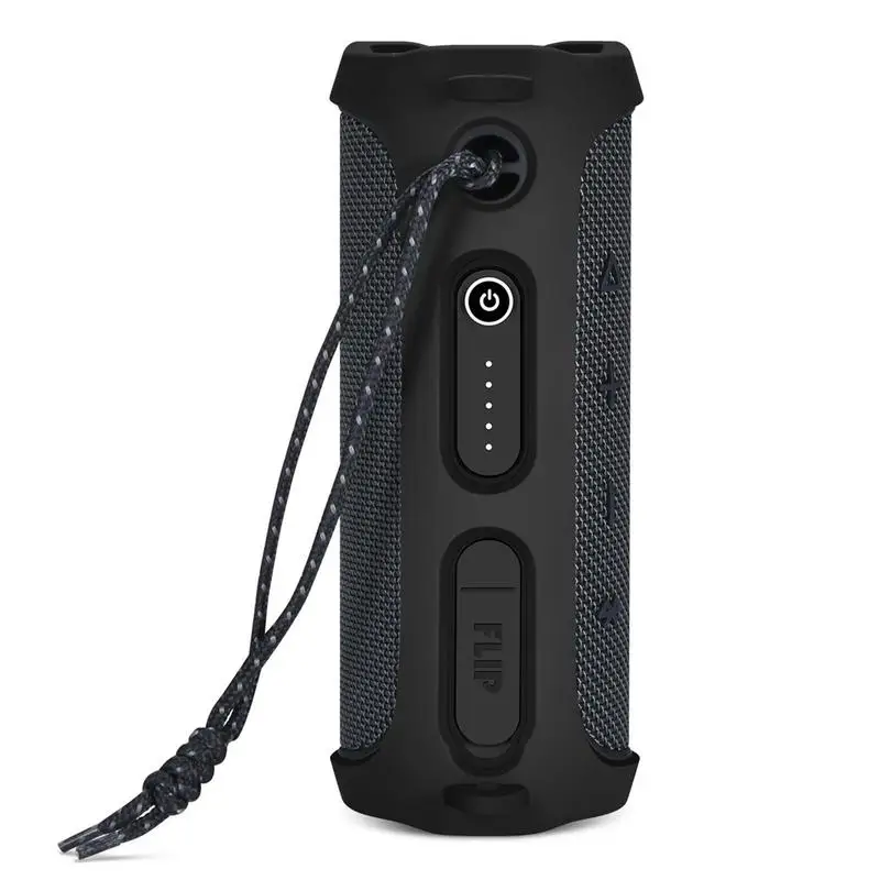 

New Silicone Case Cover Skin With Strap Carabiner ForJBL Flip ES2 Portable Wireless Blue-tooth Speaker