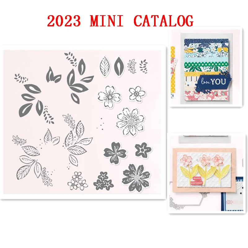 

PETAL PARK Rubber Stamp And Metal Cutting Dies For DIY Decoration Greeting Card Scrapbooking Album Material 2023 New Arrival