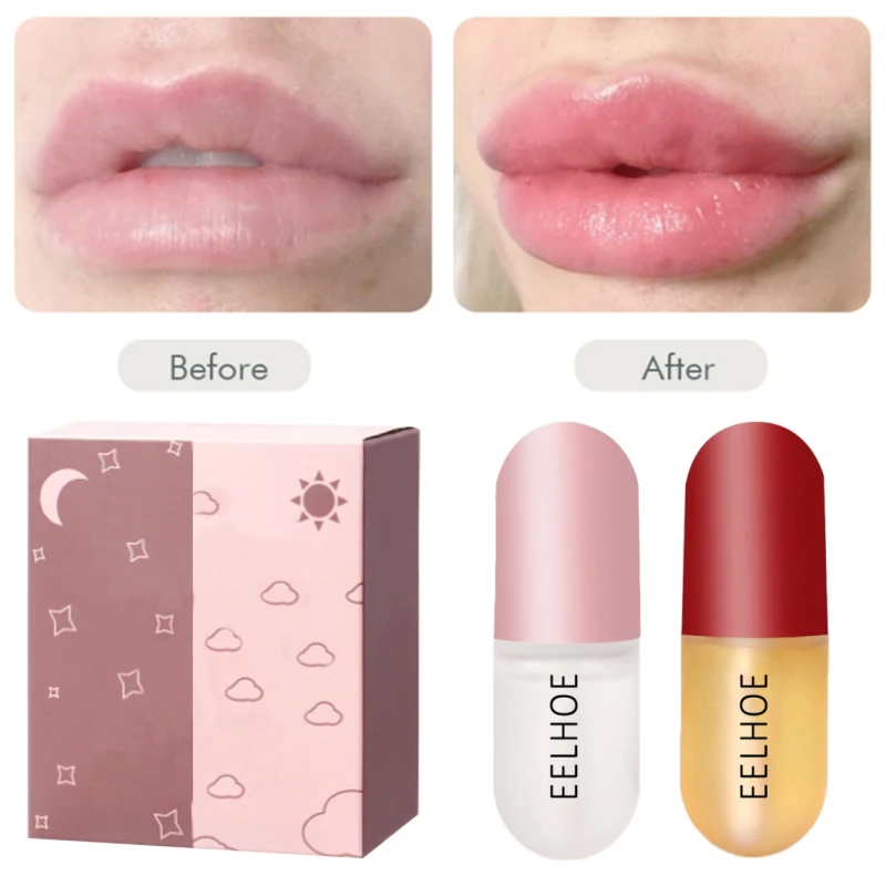 

3D Volume Lip Balm Lips Plumper Oil Day Night Nourish Moisturizing Reduce Lip Fine Line Serum Balm Sexy Lip Gloss Cosmetic
