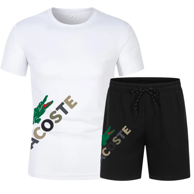 

Summer Men's Sets Fashion Korean Tracksuit Men Short Sleeve T Shirts+Sport Shorts Suit Men Casual Men Clothing Mens Joggers Sets