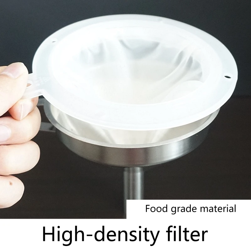 

Food Grade Nylon Food Filter Jam Straining Set Strainer for 5 In Kitchen Funnel