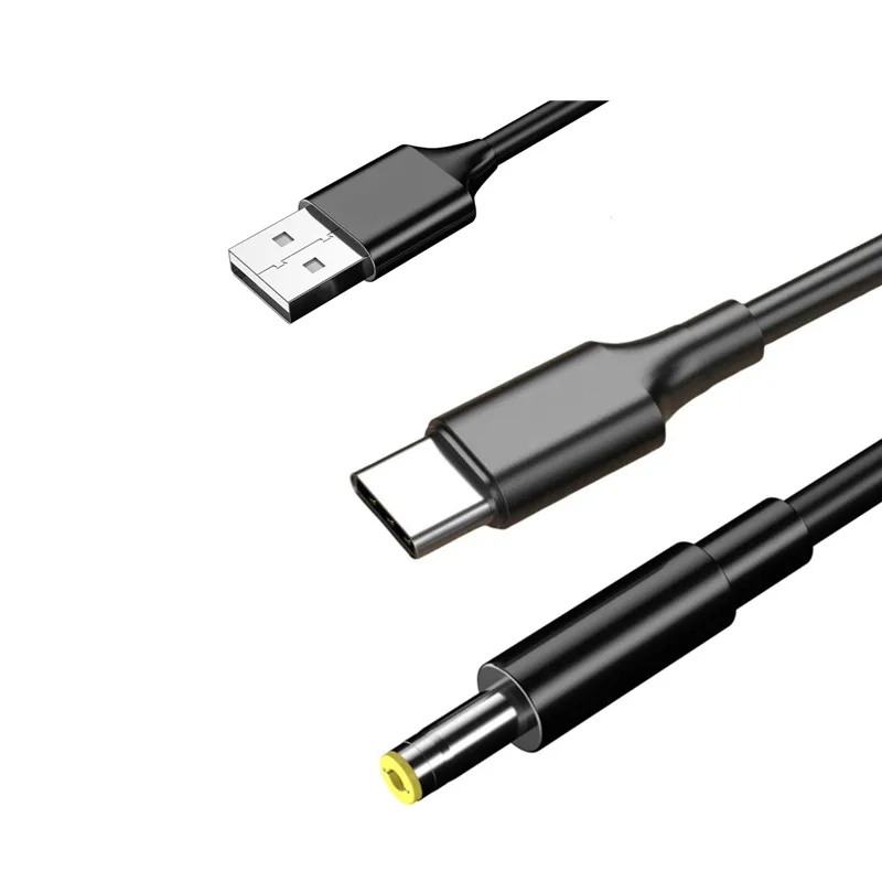 

QC3.0 USB Power Boost Line USB Type C to 4.0x1.7mm Plug DC 12V 20V Converter Adapter Power Supply Cable for WiFi Router Speaker