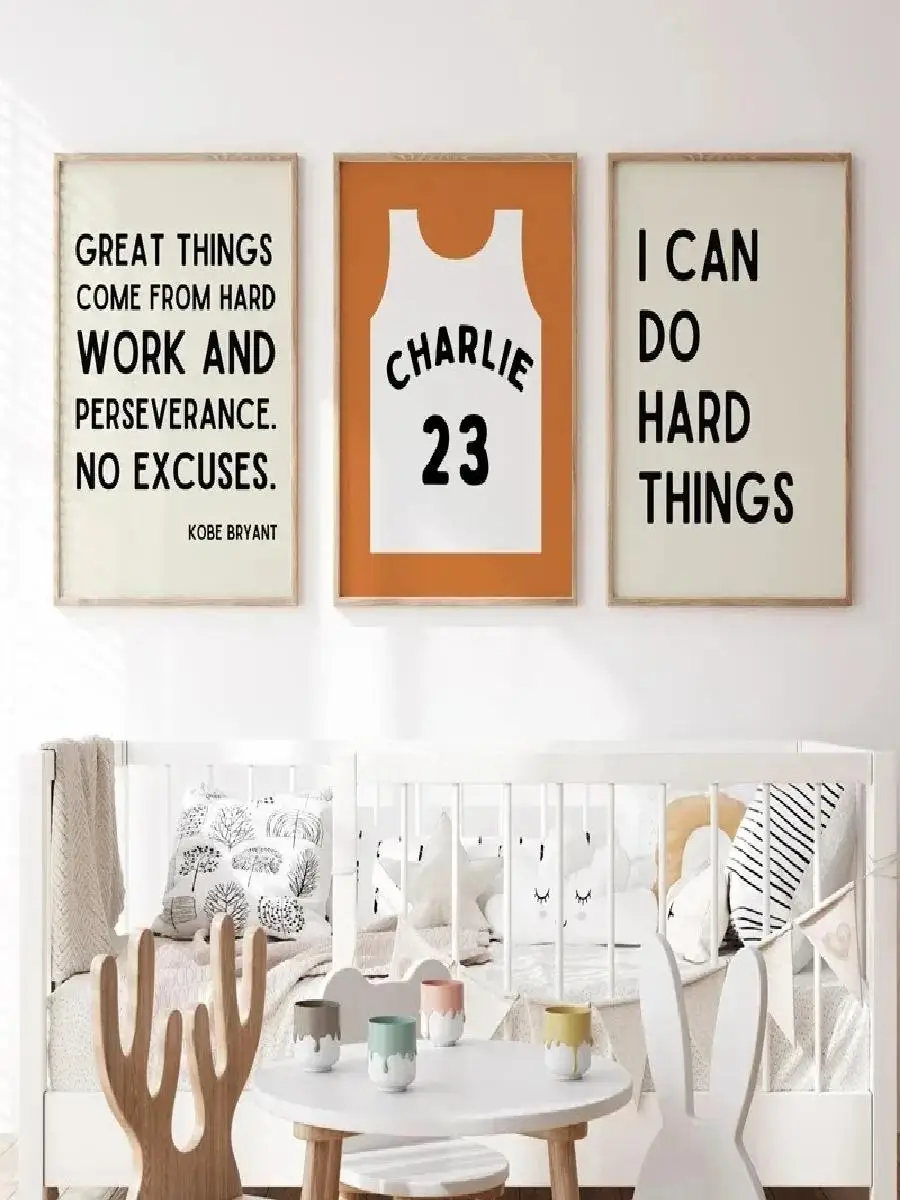 Настраиваемый баскетбольный настенный рисунок