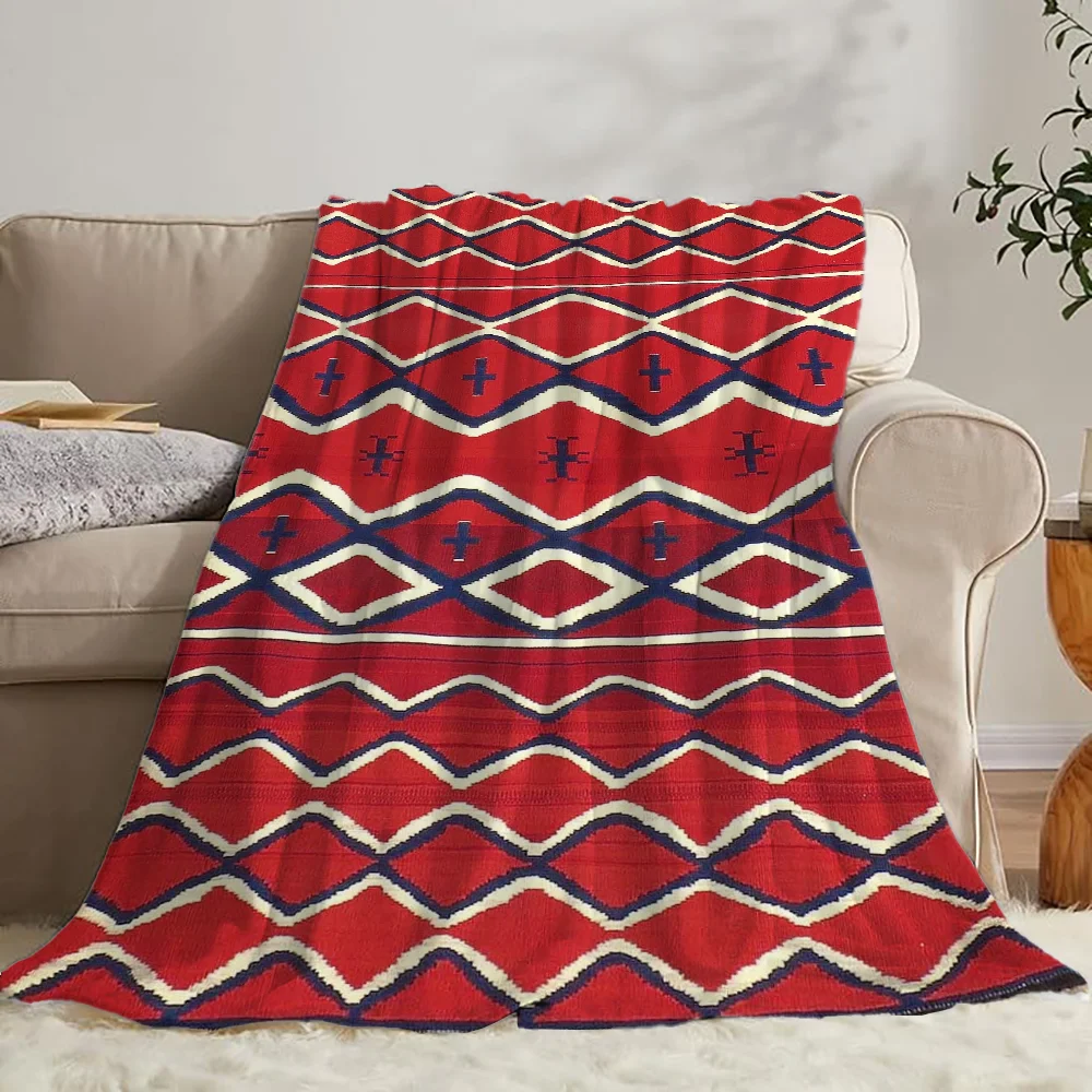 Одеяло из коралловой флисовой ткани в юго-западном стиле декоративное покрывало
