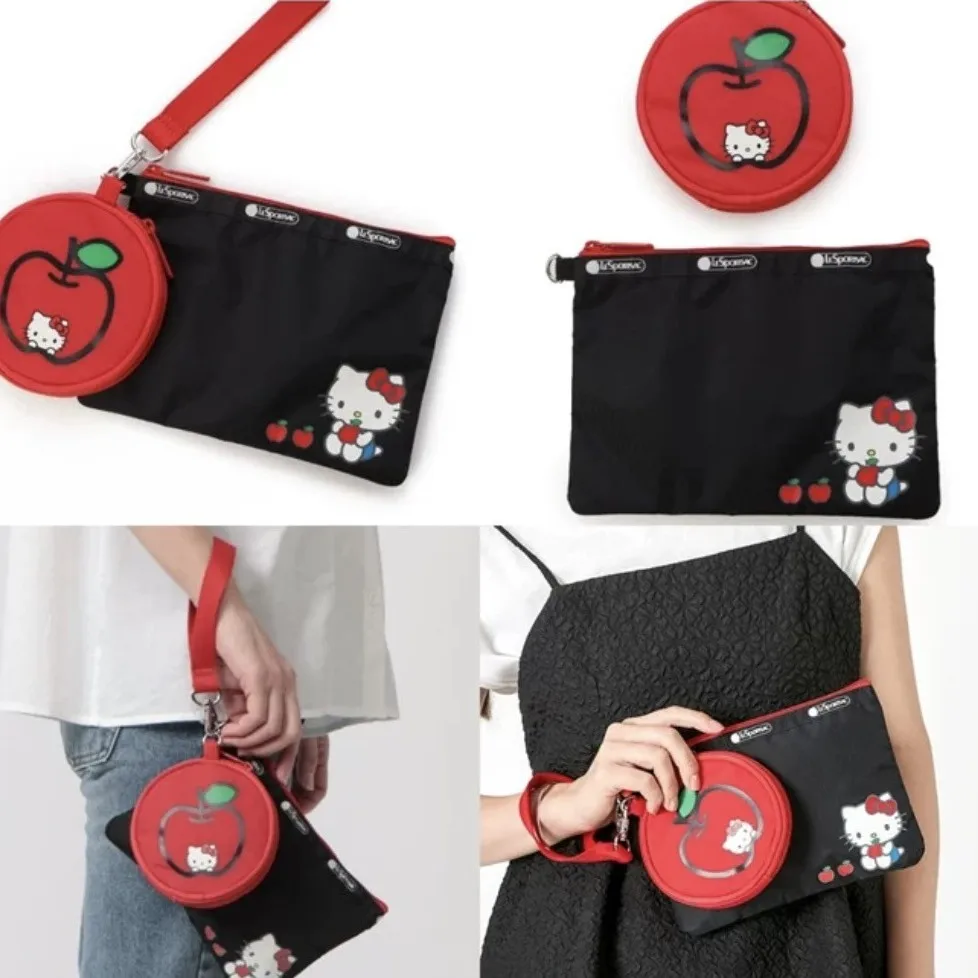 Hello Kitty мини-милая сумка с подвеской чехол бантом и рисунком кота кошелек для