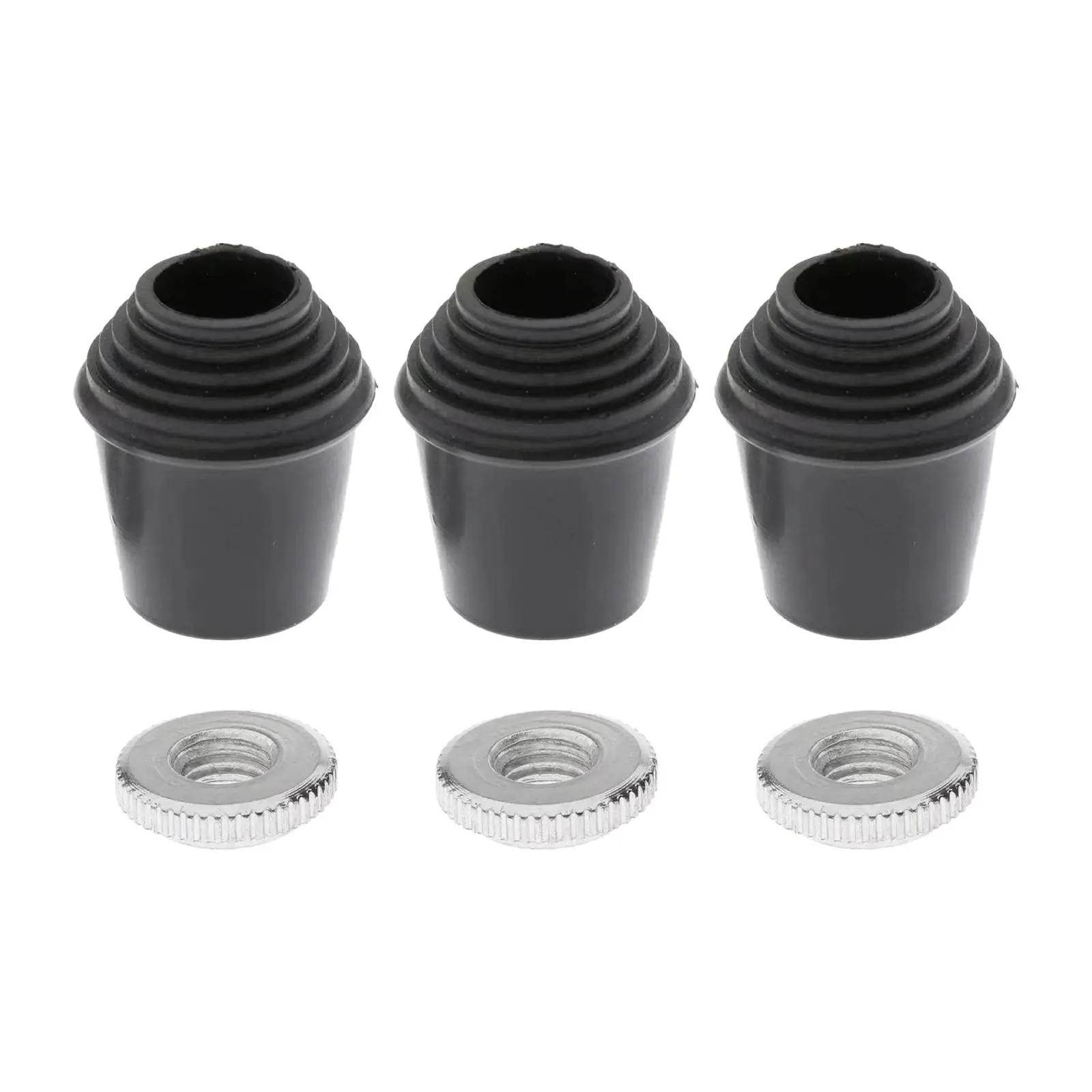 

3x Bass Drum Leg Feet Hardware Professional Anti Skid Drum Feet Holder Drum Feet Slipcover Percussion Instrument Replacement