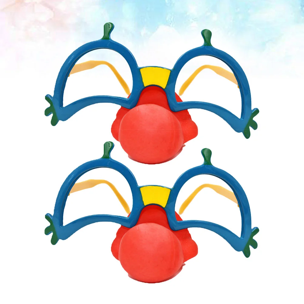 

Party Glasses Eyeglasses Funny Clown Sunglasses Eyewear Dressfancy Frame Novelty Holiday Props Photo Costume Nose Red Toddler