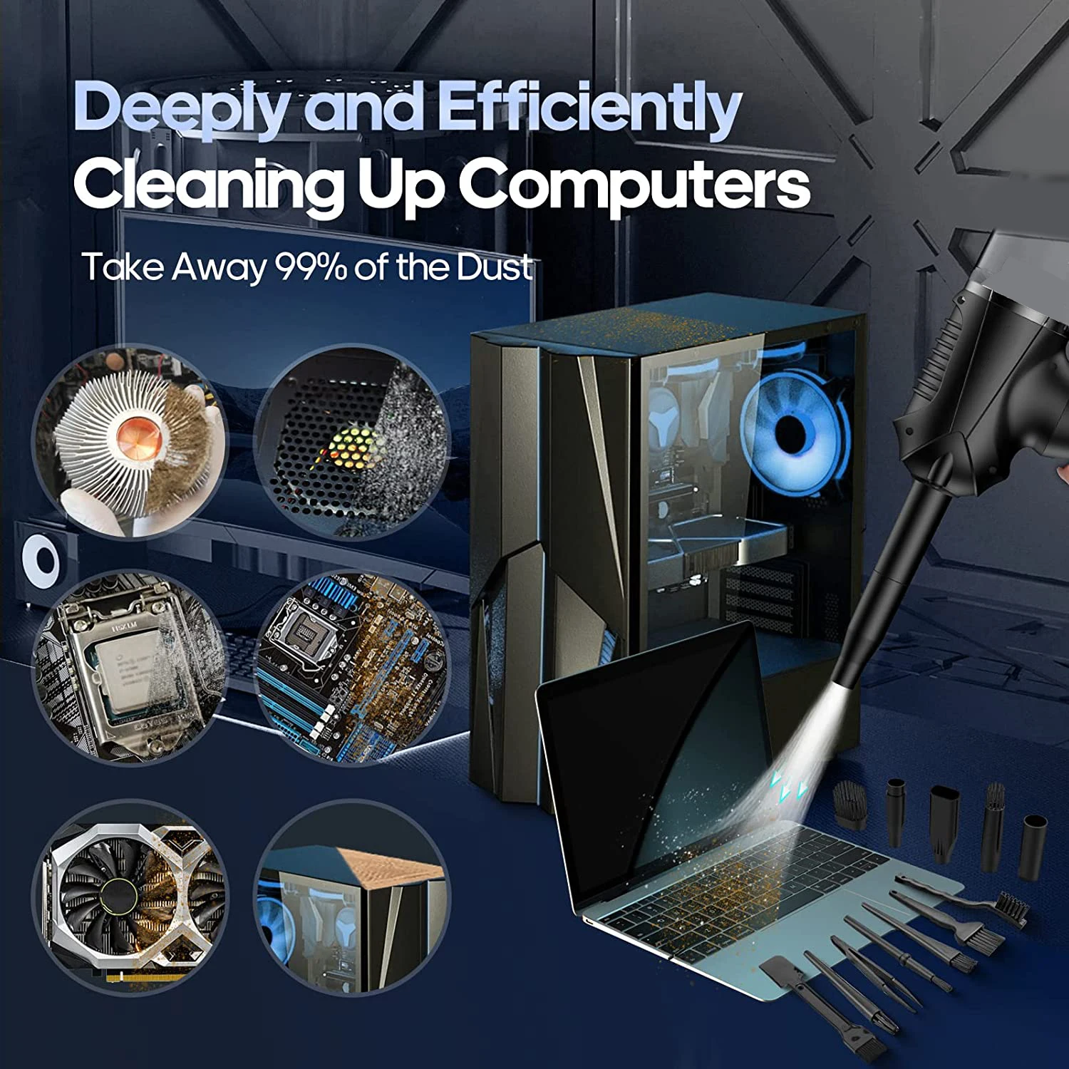 Беспроводная воздуходувка вращающаяся на 360 °