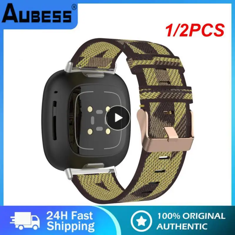 

1/2 шт., металлический магнитный ремешок для Fitbit Versa 1/Versa 2/versa 3/Versa 4, Браслет для Fitbit Versa Lite/Sense 2