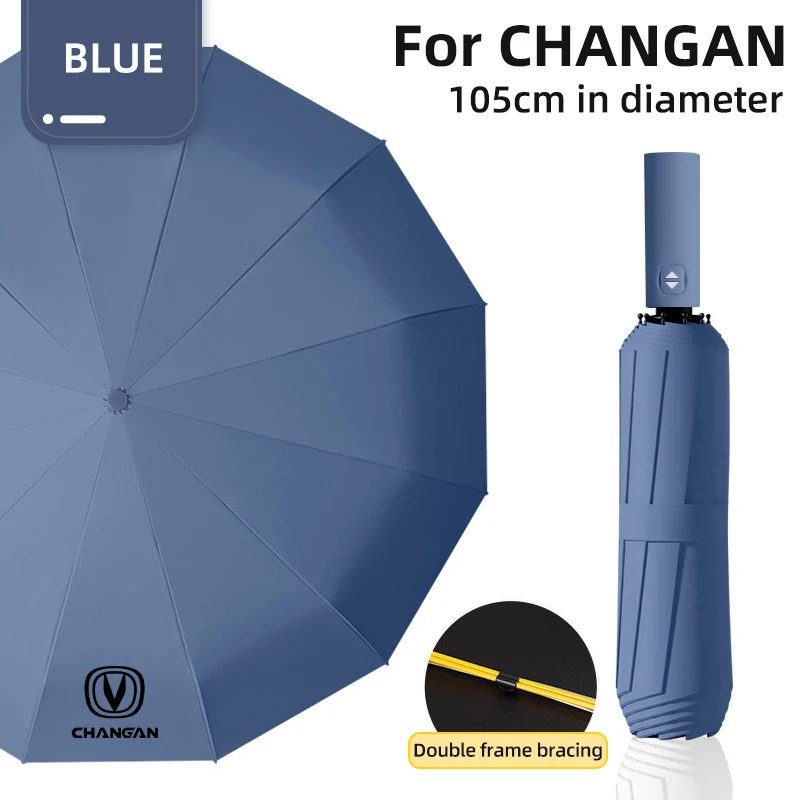 

Автоматический Складной автомобильный Зонт с логотипом на заказ, для Changan CS75 UNI-K UNI-T CS35 Plus CX70 CS95 Hunter Eado Alsvin