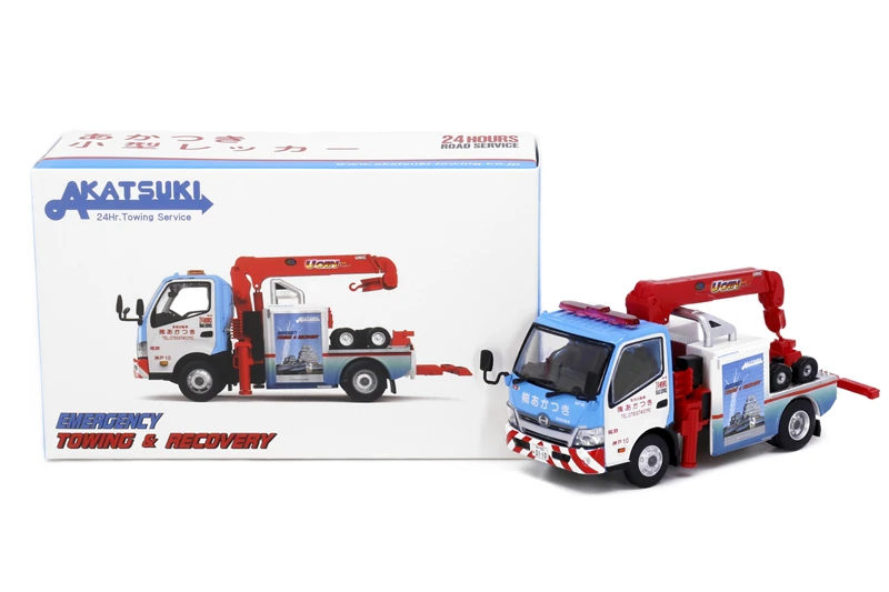 

Tiny 1:64 Hino 300 Akatsuki Tow Truck Diecast Model Car