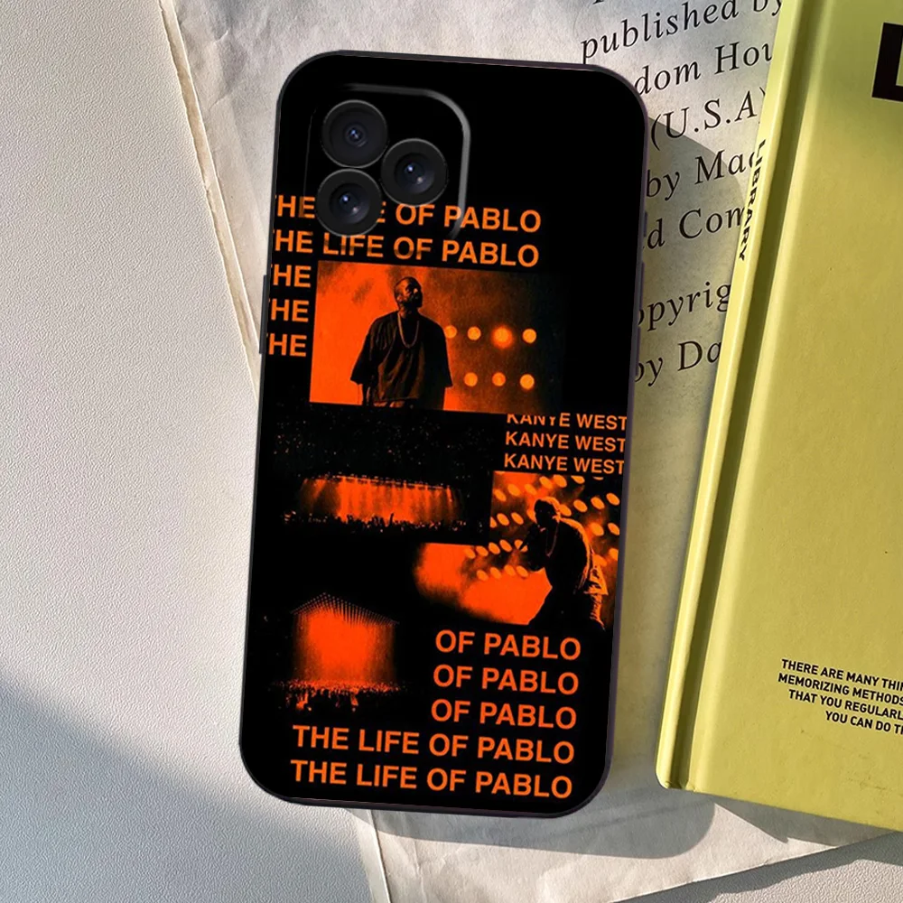 Чехол для телефона K-Kanye Singer West iPhone 12 11 13 14 15 16 Pro Plus черный мягкий силиконовый чехол