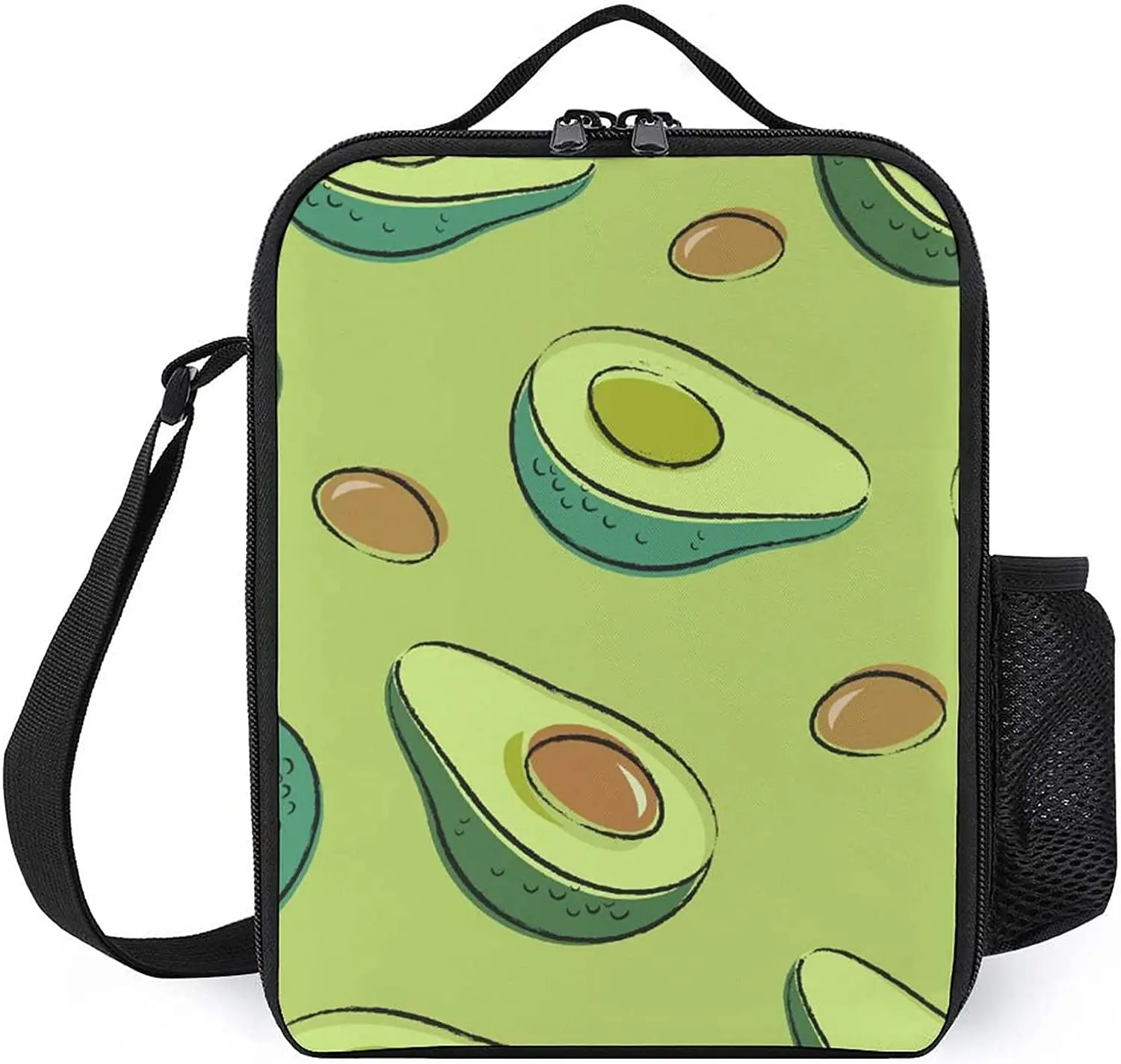 

Waterproof Avocado Insulated Lunch Bag Portable Meal Tote Keep Food Warm Cold Insulated Lunch Bag One Size Cooler Bag for Kids