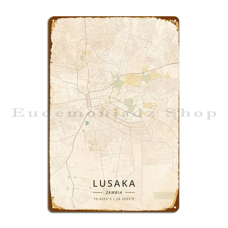 

Лусака Замбия металлический знак клуб кухня гостиная печатная Настенная роспись оловянный знак плакат