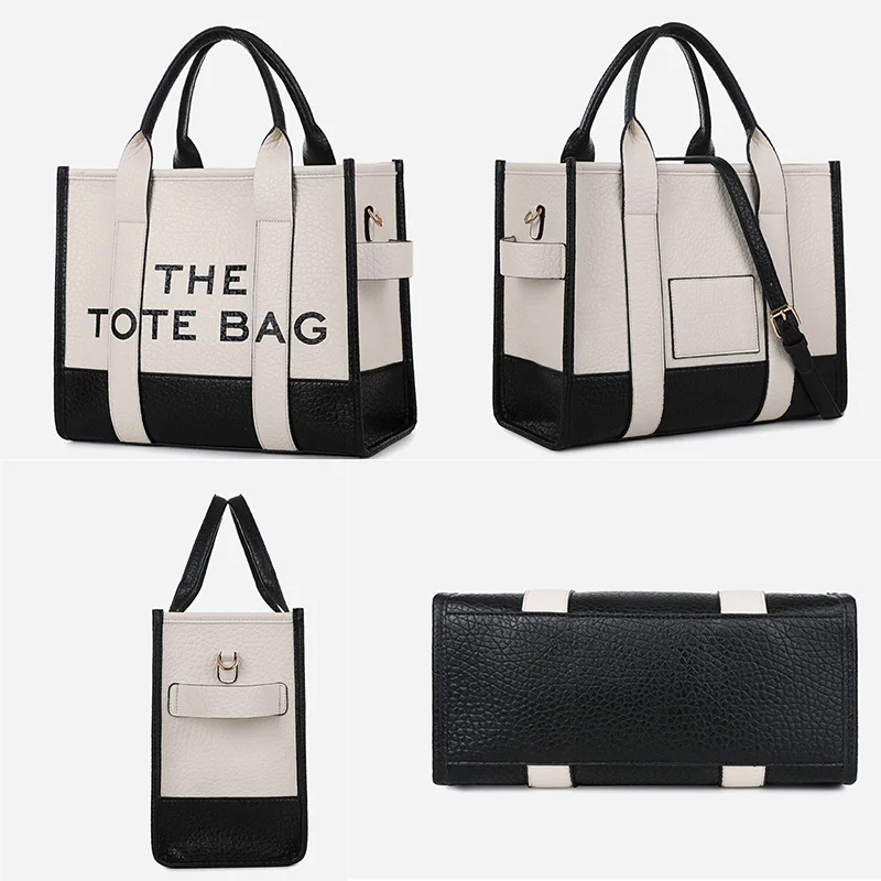 Office Lady Tote Bags For Women Luxury Designer Handbags Female Crossbody Shoulder Shopping Luggage Elegant Business PU Leather