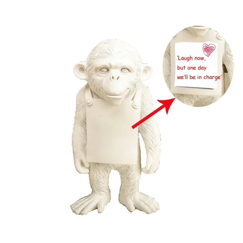 Полимерные украшения Бэнкси значок обезьяны Статуэтка ничем не сделает вы