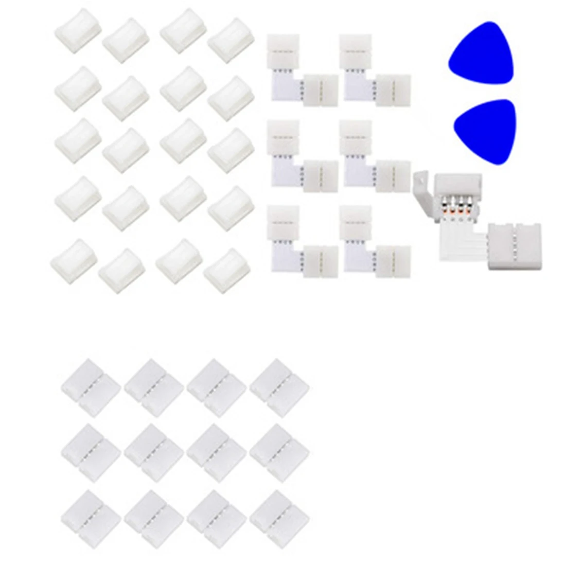 

Аксессуары светильник крепления ремня, фиксирующий Зажим, 4-контактный L-образный угловой световой ремень, зажим без сварки, Стыковая пряжка...