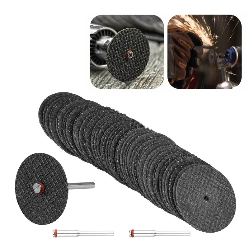 

25/50/100pCS Metal Cutting Disc 32mm Resin Cutting Saw Blade Set Electric Hanging Grinding Thin Iron Steel Double Mesh Cutting