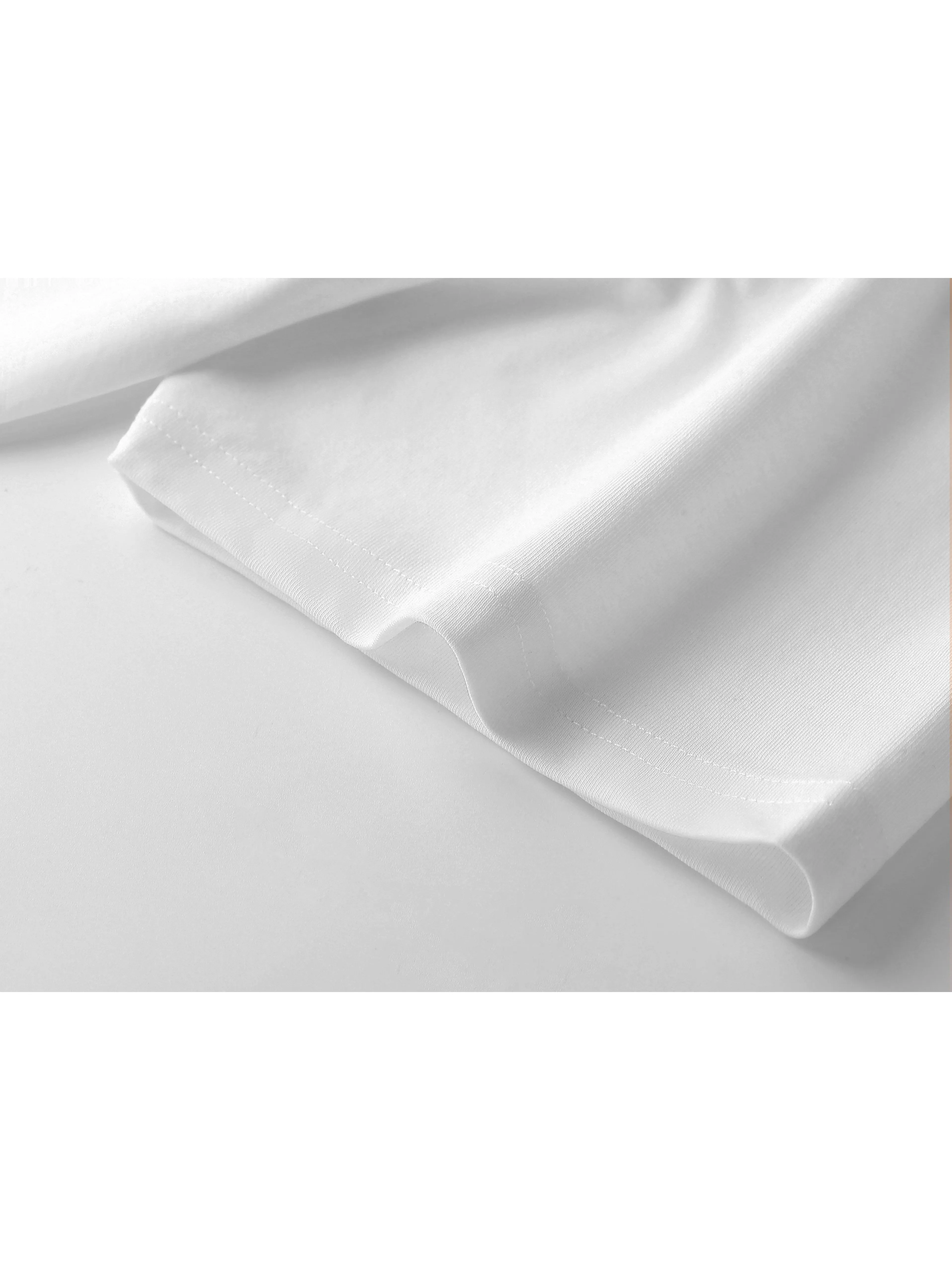 Good Luck Letter And Mountain Print Мужская футболка хлопковая Повседневная летняя с круглым