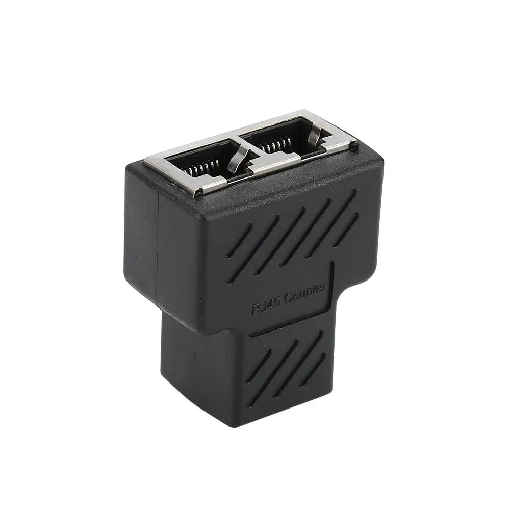 Разветвитель-соединитель Rj45 с 1 на 2 каналами экранированный сетевой адаптер Ethernet
