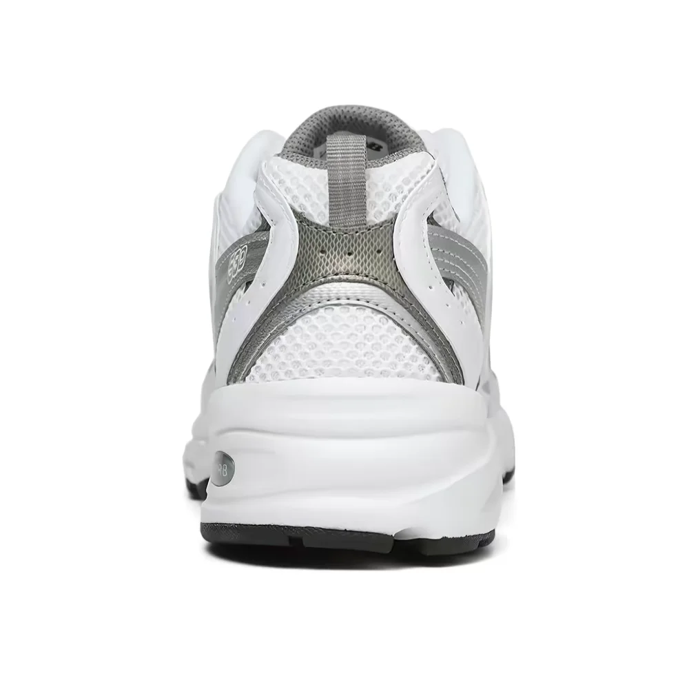 Кроссовки New Balance NB530 унисекс, низкие, для бега – серебристо-белые, с сеткой и синтетической кожей, парный стиль MR530AD (art.: 3920dc4c1e079) - 3920dc4c1e079
