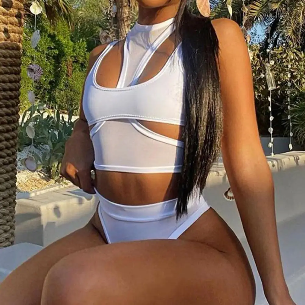 

2 шт./компл. женский двусторонний жилет с вырезами и круглым вырезом, женский жилет без рукавов в стиле панк, блузка для ночного клуба