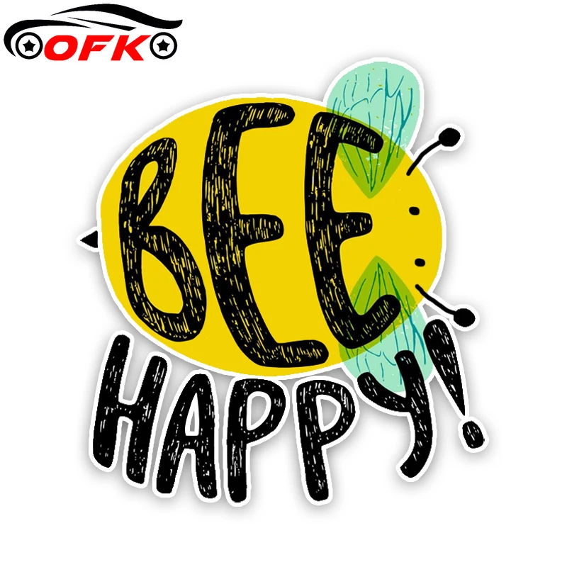 

Lovely Cartoon Bees Colored PVC High Quality Car Sticker Graphic Decoration