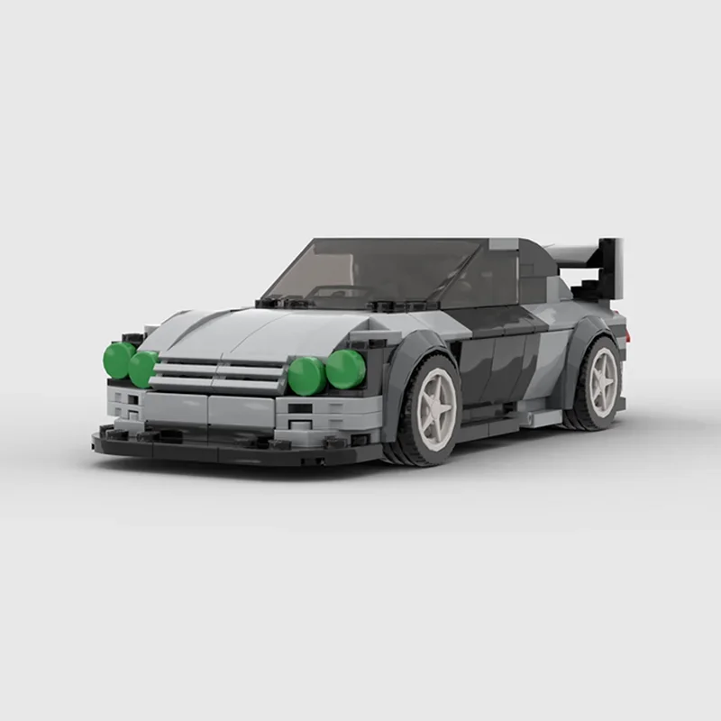 317 деталей MOC Forded Falcon AU Supercar, зеленая модель, строительные блоки, архитектурный конструктор, подарок на фестиваль, развивающая игрушка, кирпичики, на день рождения (art.: 3920db4957224) - 3920db4957224