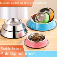pet bowl pet basin stainless steel bowl for pet pet bowl non slip dogcat bowl pet supplies cat basin stainless steel dog bowl