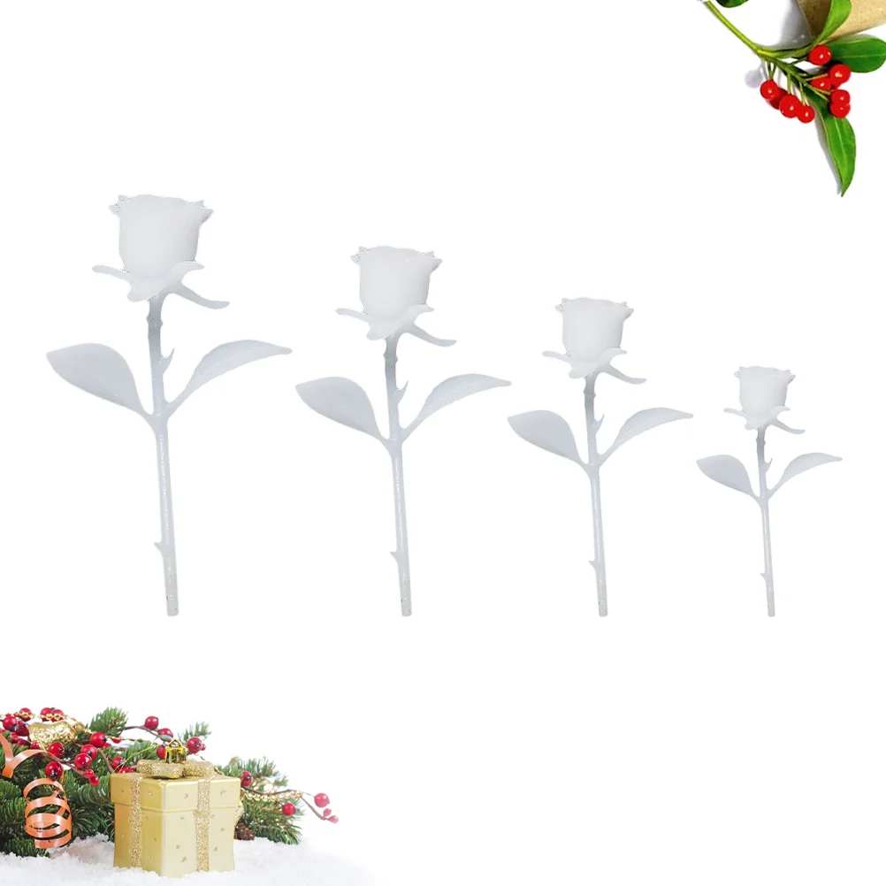 

Resin Rose Molds Epoxy Filler Flower Filling Charms Model Easter Mini Ornament Fillers Jewelry Making Moulds Silicone Mould 3D