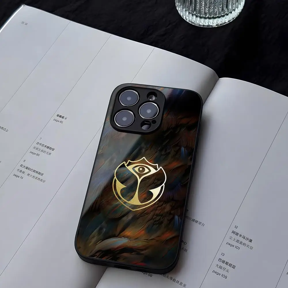 Чехол для телефона T-TomorrowlandS Music Festival из закаленного стекла iPhone 13 14 16 12 15 11 Pro XS Max Plus