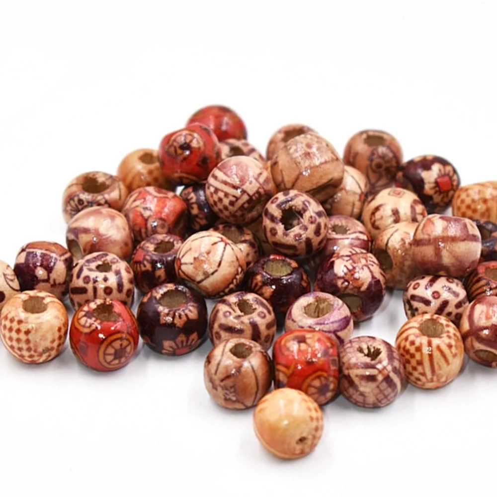 Детские деревянные бусины для волос россыпью африканские косы страшные замки