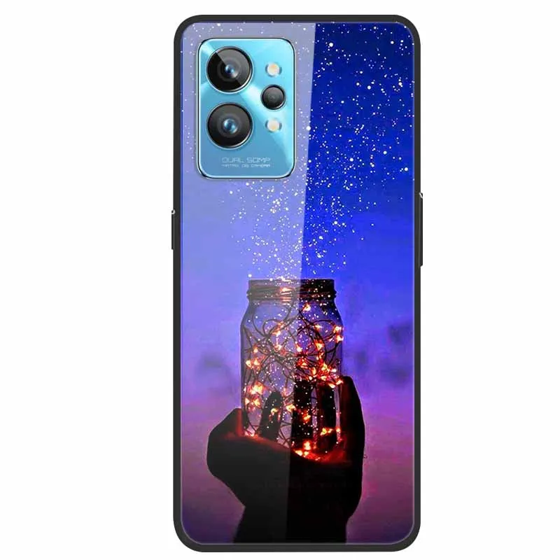 Для Realme GT2 Pro Чехол из закаленного стекла Задняя крышка Жесткий чехол для OPPO RMX3301