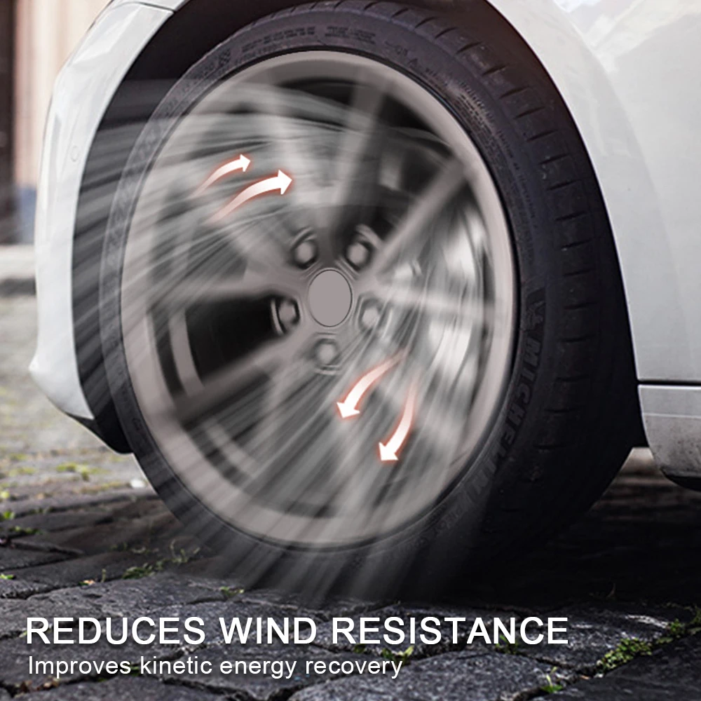 

4PCS 18 Inch HubCap for Model 3 Wheel HubCap Caps Automobile Replacemen Hub Cap Full Rim Cover 2018-2023 Model Accessories