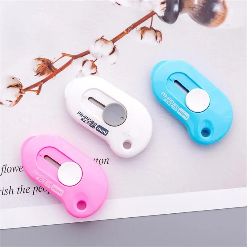 

Metal Plastic Safe The Knife Smooth Surface Letter Opene Box Opener Knife Pink Blue White Environmentally Friendly 6 4cm