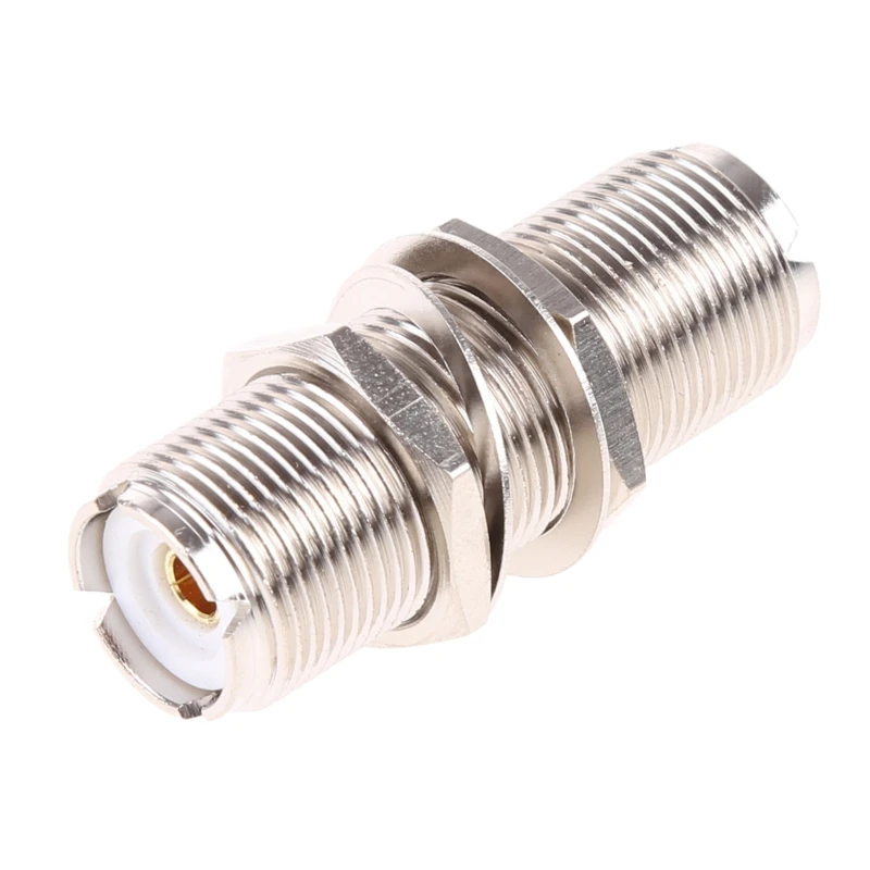 

UHF Female to Female RF Coaxial Adapter SO239 Bulkhead Connectors Low Loss