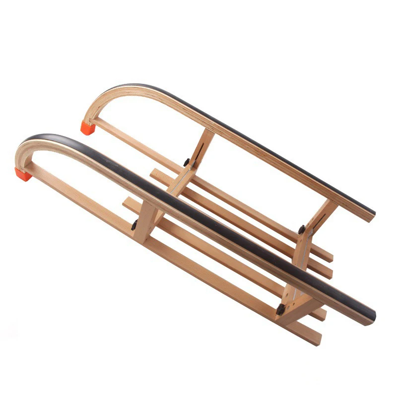 Складные деревянные сани для детей и взрослых зимние лыжные виды спорта складные